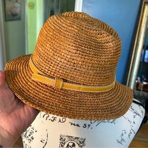 Floradora Orange Straw Derby Hat